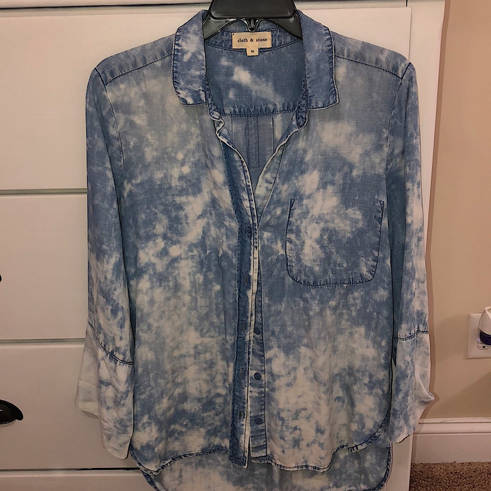 Super soft chambray 3/4 sleeve